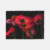 Flowers | Red Poppies Fleece Deken (Voorkant (Horizontaal))