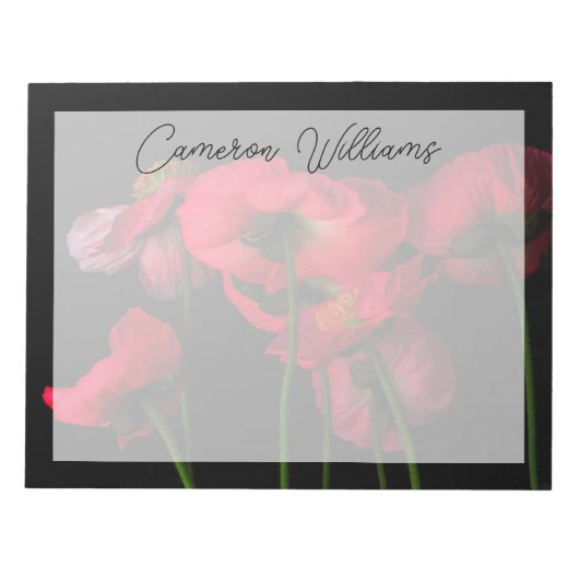 Flowers | Red Poppies Notitieblok (Voorkant)