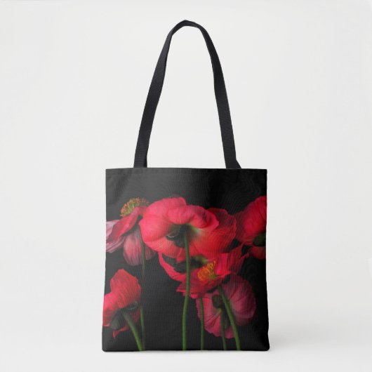 Flowers | Red Poppies Tote Bag (Voorkant)