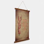 Flowers Reiki voor vandaag Inspirerend Hangend Wandkleed (Gebogen)