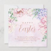 Flowers Religieuze Scripts PaasWenskaart Kaart (Voorkant)