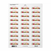 Flowers Retour Adreslabels Etiket (Full Sheet)