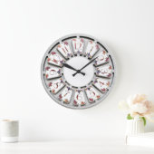 Flowers retro grote klok (Huis)