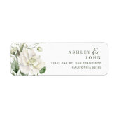 Flowers Return Address Labels (Voorkant)