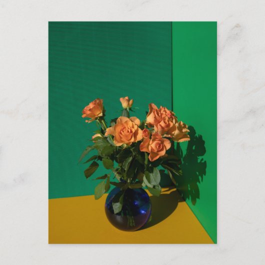 Flowers | Roses in Vase Briefkaart (Voorkant)