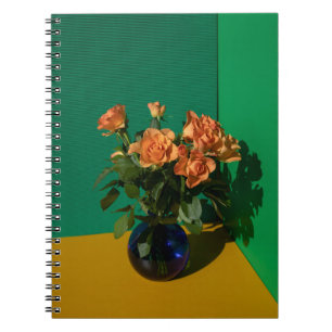 Flowers Roses in Vase Notitieboek