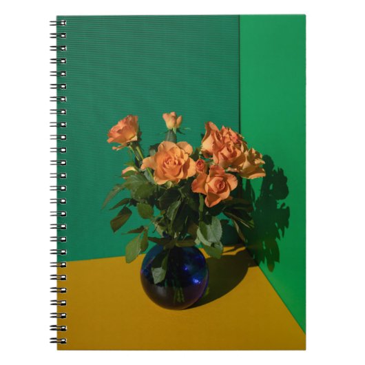 Flowers | Roses in Vase Notitieboek (Voorkant)
