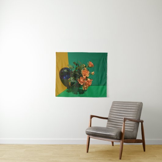 Flowers | Roses in Vase Wandkleed (In Situ (horizontaal))