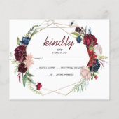 Flowers RSVP-kaart. Flyer (Achterkant)