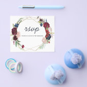 Flowers RSVP-kaart. Flyer (Enkel)