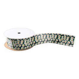 Flowers Satin Ribbon Satijnen Lint