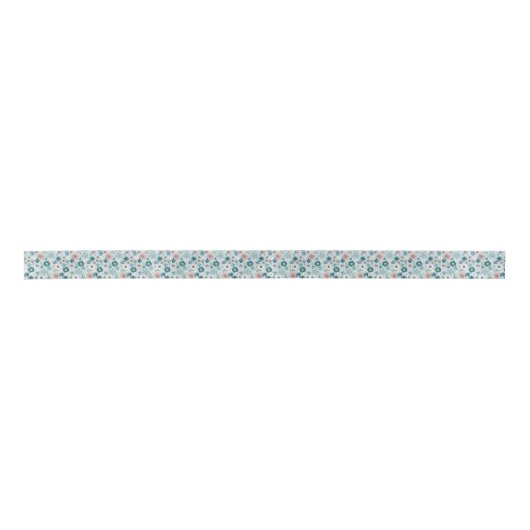 Flowers Satin Ribbon Satijnen Lint (Voorkant)
