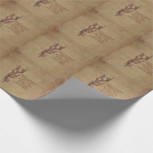 Flowers Serenity Prayer Inspirerend Cadeaupapier (Hoek)