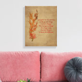 Flowers Serenity Prayer Inspirerend Canvas Afdruk (Insitu (Woonkamer))