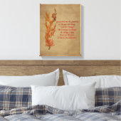 Flowers Serenity Prayer Inspirerend Canvas Afdruk (Insitu (Slaapkamer))