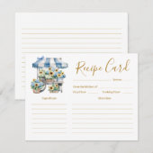 Flower's Shop Bridal Shower Recipe Card Kaart (Voorkant / Achterkant)