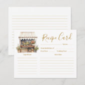 Flower's Shop Vrijgezellenfeest Recept Kaart (Voorkant / Achterkant)