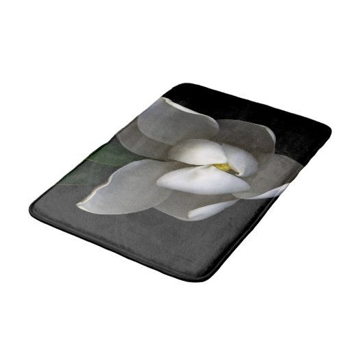 Flowers | Single White Magnolia Blossom Badmat (Gekanteld)