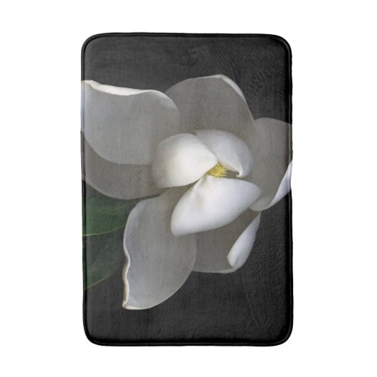 Flowers | Single White Magnolia Blossom Badmat (Voorkant Verticaal)