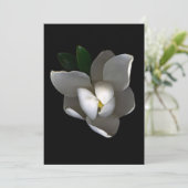 Flowers | Single White Magnolia Blossom Bedankkaart (Staand voorkant)