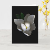 Flowers Single White Magnolia Blossom Kaart (Gele Bloem)
