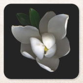 Flowers | Single White Magnolia Blossom Kartonnen Onderzetters (Voorkant)