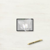 Flowers Single White Magnolia Blossom Post-it® Notes (Op bureau)