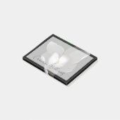 Flowers Single White Magnolia Blossom Post-it® Notes (Schuin)