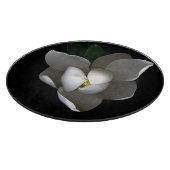 Flowers Single White Magnolia Blossom Snijplank (Hoek)