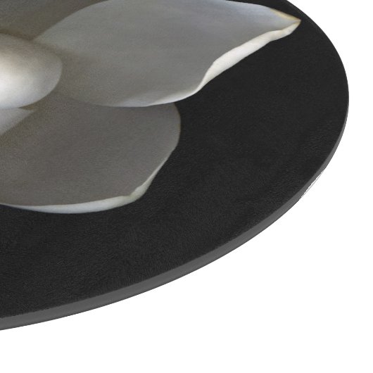 Flowers Single White Magnolia Blossom Snijplank (Hoek)