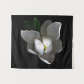 Flowers | Single White Magnolia Blossom Wandkleed (Voorkant (horizontaal))