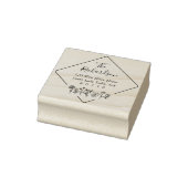 Flowers Sketch Diamond Retouradres Self-Inking Rubberstempel (Stempel)