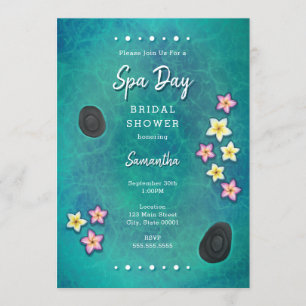 Flowers Spa Day Uitnodiging