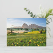 Flowers | Spring Alpe di Siusi Langkofel Bedankkaart (Staand voorkant)
