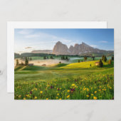 Flowers | Spring Alpe di Siusi Langkofel Bedankkaart (Voorkant / Achterkant)