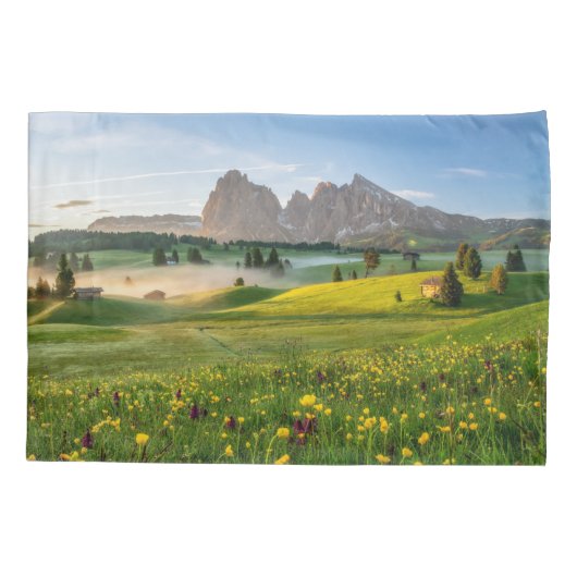 Flowers | Spring Alpe di Siusi Langkofel Kussensloop (Achterkant)