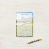 Flowers | Spring Alpe di Siusi Langkofel Post-it® Notes (Op bureau)