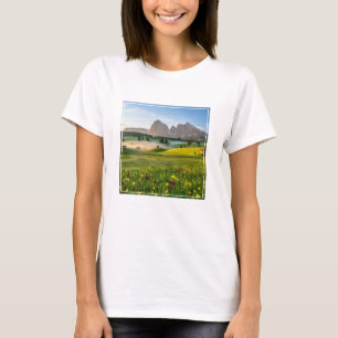Flowers Spring Alpe di Siusi Langkofel T-shirt