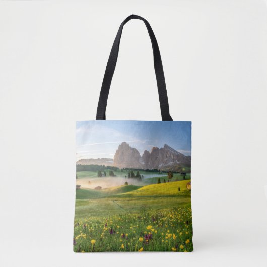 Flowers | Spring Alpe di Siusi Langkofel Tote Bag (Voorkant)