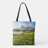 Flowers | Spring Alpe di Siusi Langkofel Tote Bag (Achterkant)