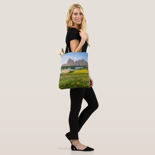 Flowers | Spring Alpe di Siusi Langkofel Tote Bag (Op model)
