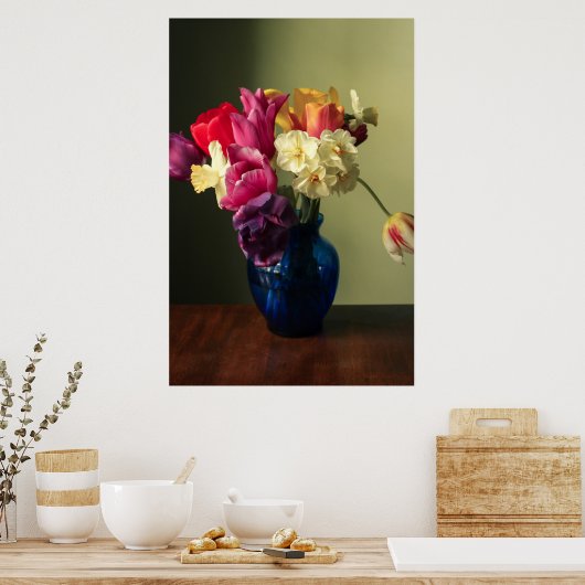 Flowers | Spring Flower Bouquet Poster (Keuken)