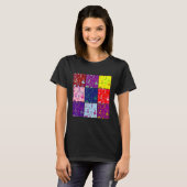 Flowers Squares Art T-shirt (Voorkant volledig)