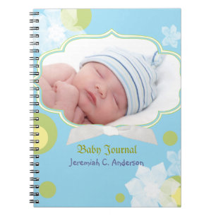 Flowers & Stippen New Baby Baby Foto Journal Notitieboek