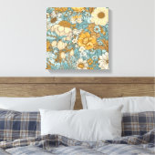 Flowers Stretted Canvas Print (Insitu (Slaapkamer))
