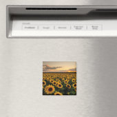 Flowers | Sunflower Field Magneet (Insitu (Vaatwasser))