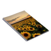 Flowers | Sunflower Field Notitieboek (Rechterzijde)