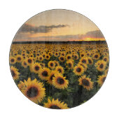 Flowers | Sunflower Field Snijplank (Voorkant)