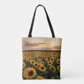 Flowers | Sunflower Field Tote Bag (Achterkant)
