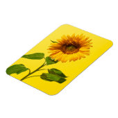Flowers Sunflower on Yellow Magneet (Linkerzijde)